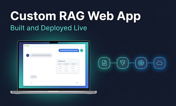build a custom rag web application and deploy it live