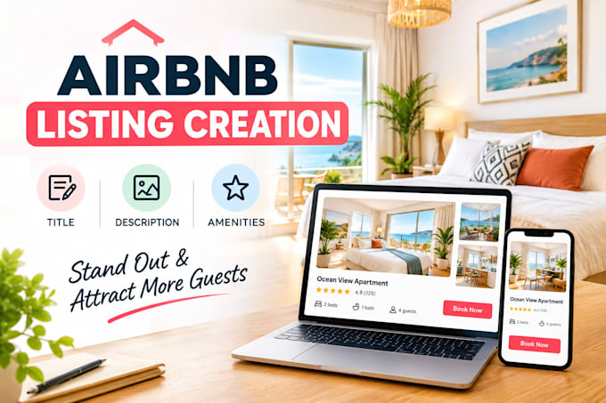 write your airbnb listing description and title