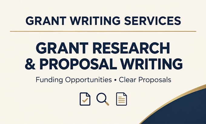 research grant opportunities and draft grant proposals