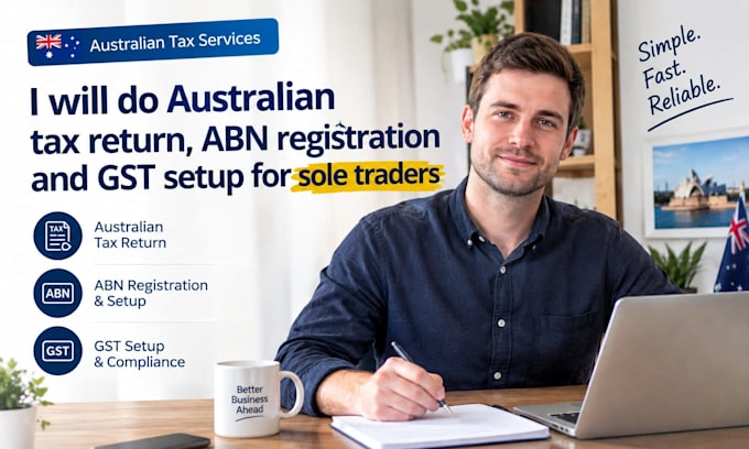do australian tax return abn registration and gst setup for sole traders