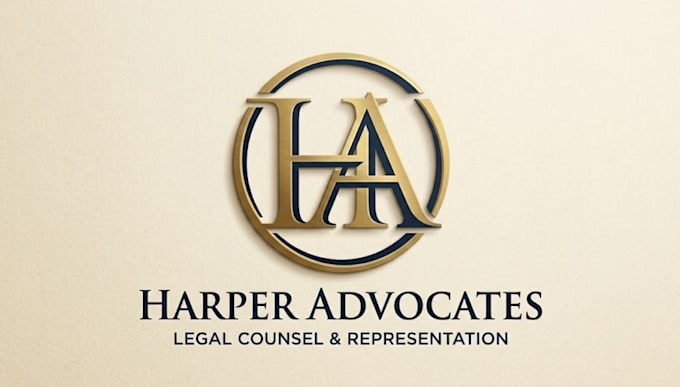 create a monogram advocate logo for lawyer