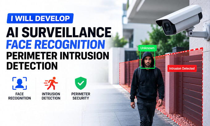develop ai surveillance face recognition perimeter intrusion detection