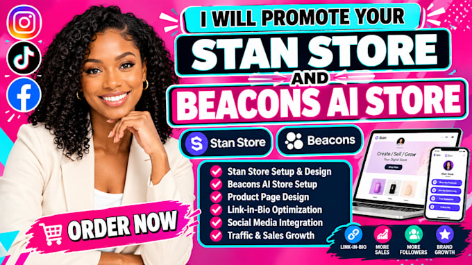 promote your stan store and beacons ai store