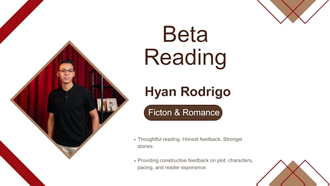 beta read your romance or fiction manuscript