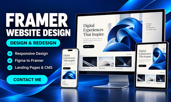 create full website with framer