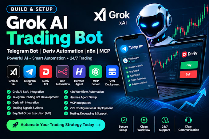 integrate grok ai agent n8n workflows mcp server telegram bot API grok bot crm