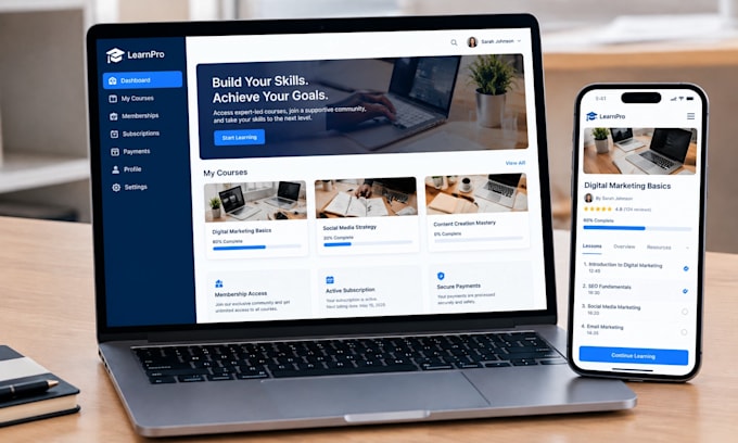 build wordpress coaching lms with memberpress courses subscriptions and payments