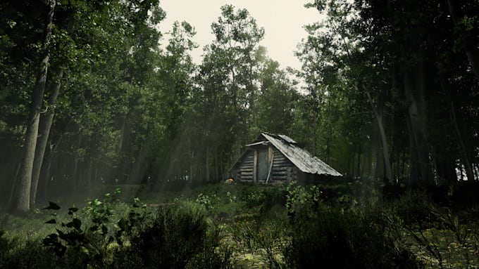 3d game environment level design 3d low poly game map design in ue5 or unity