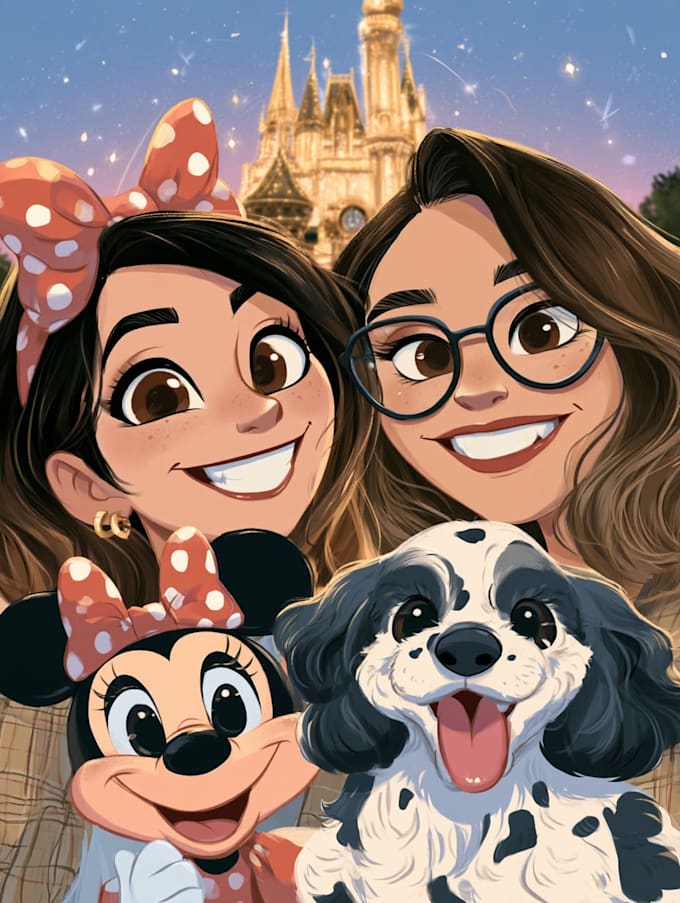 do disney cartoon portrait