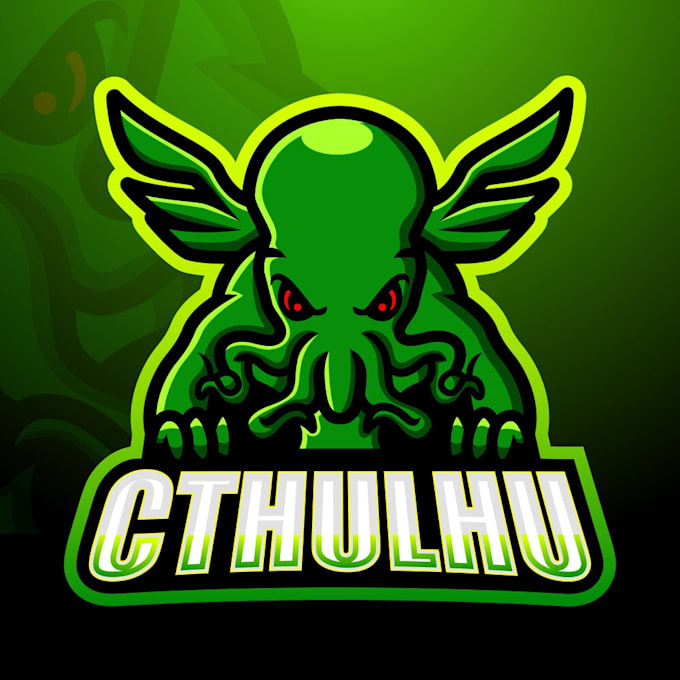 design superb beautiful cthulhu logo