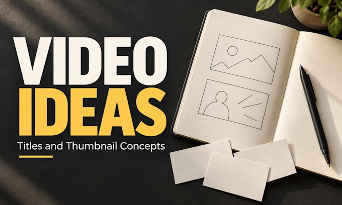 create youtube title and thumbnail idea packs