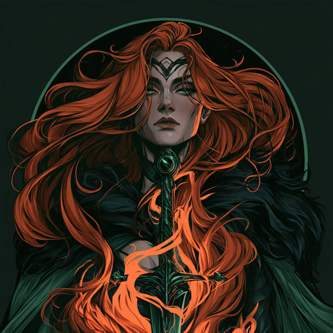 design beasts, monsters, fantasy logo or illustrations
