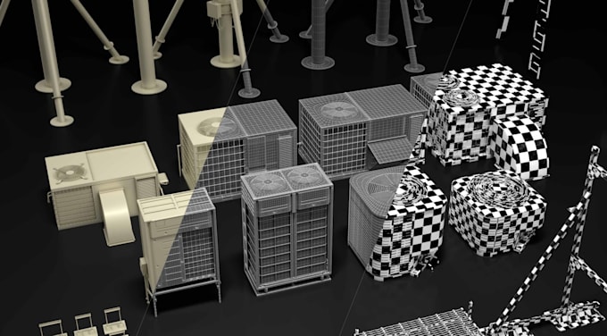 create game ready 3d props and hard surface models