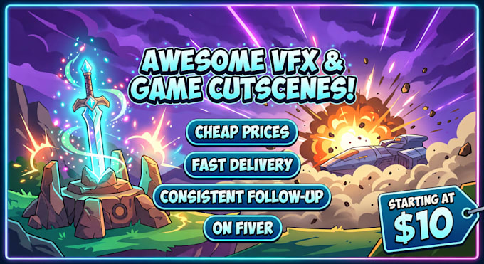 make a custom vfx or cinematic cutscene for your game
