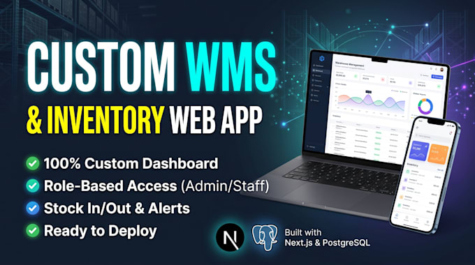 create a warehouse management system web