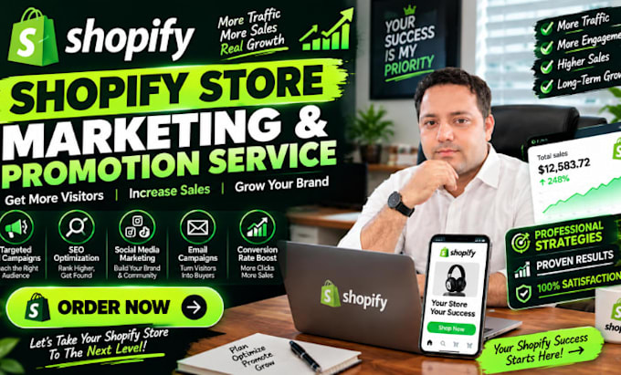 boost shopify store, ecommerce marketing or website promotion