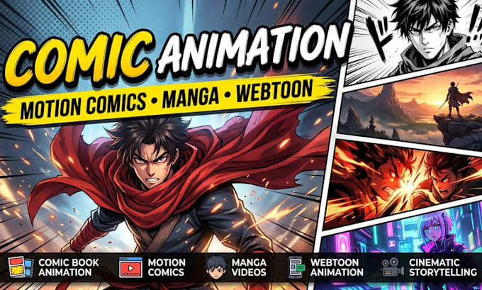 do comic video comic animation motion comic and anime for comic book