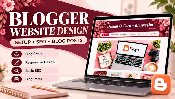 design a professional blogger website with SEO