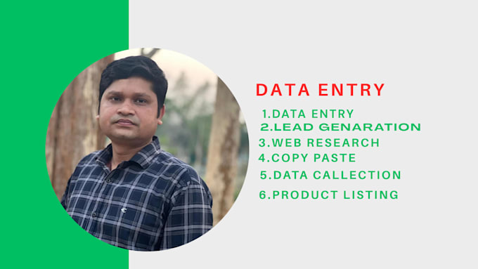 professional data entry, web research, and services
