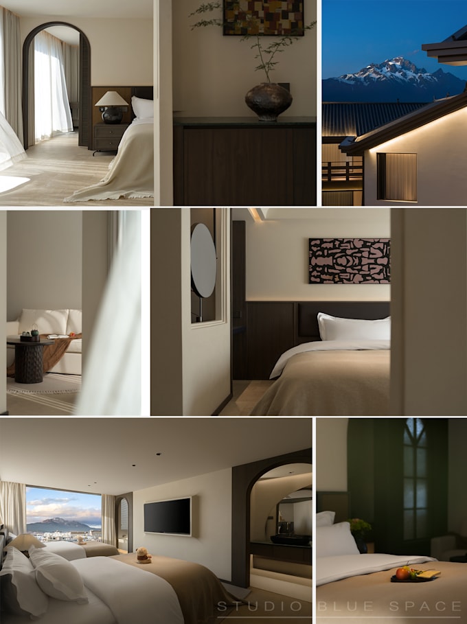 do high end hotel and interior photo retouching