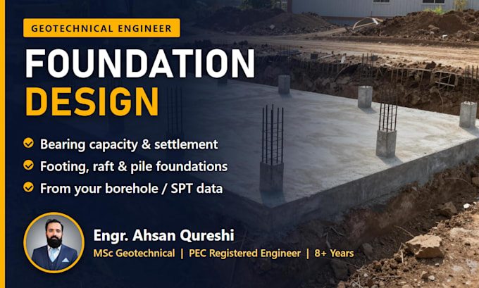 do foundation design, bearing capacity and settlement analysis report
