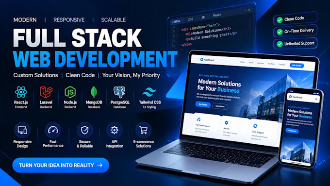 build a custom website with frontend and backend development