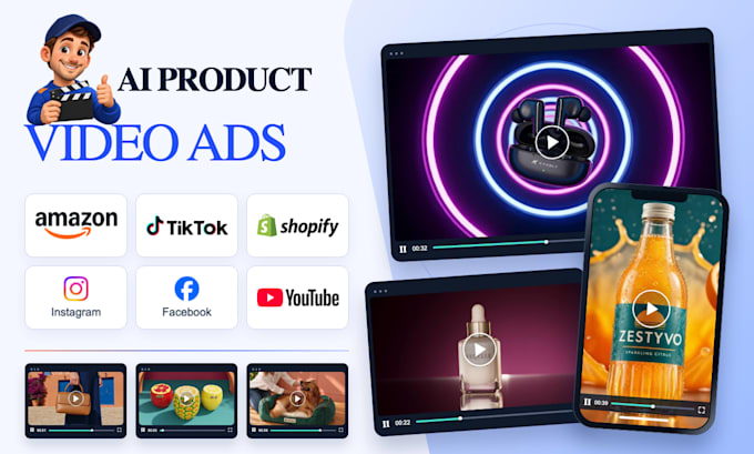 create ai ecommerce videos and ads for amazon shopify