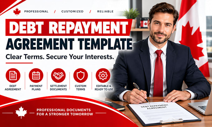 draft a debt repayment agreement for clients in canada