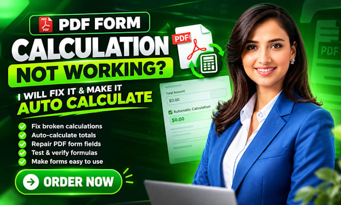 fix PDF form calculation not working and make it auto calculate