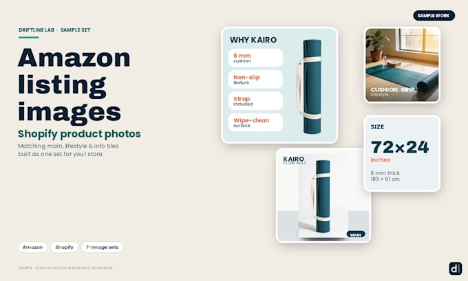 design amazon listing images and shopify product photos