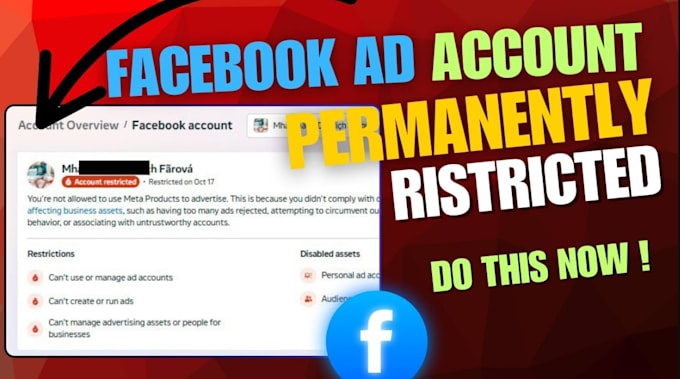 fix fb ad account and business manager restriction and disable issue