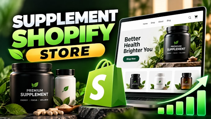design high converting supplement shopify store