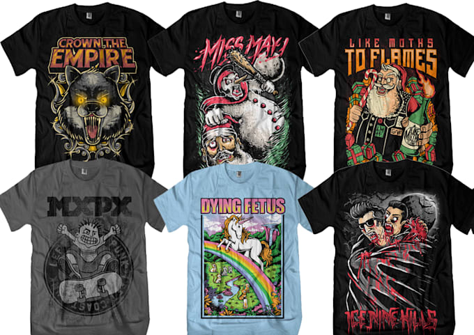 create professional band tshirt merchandise