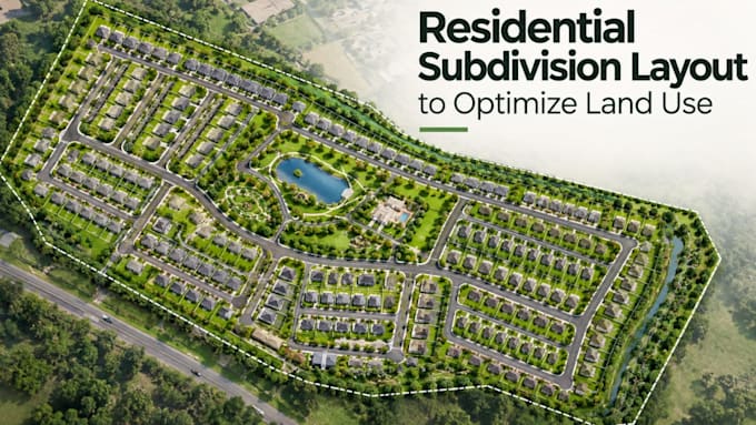 create a residential subdivision layout to optimize land use