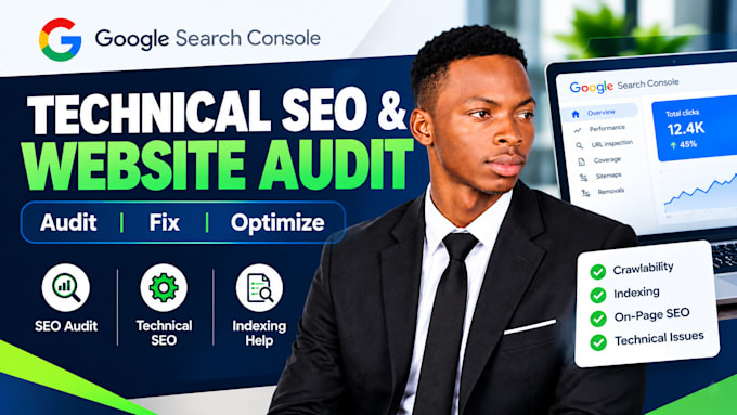 do technical SEO, website audit, and google search console indexing