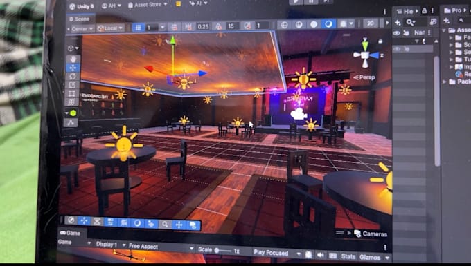 design a 3d game and vrchat environment