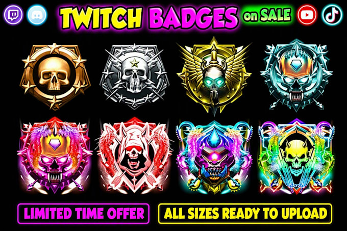 design custom twitch badges and graphics for your stream