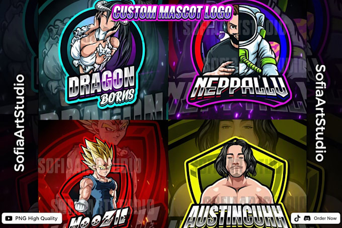 create a custom mascot avatar for gaming esports and twitch
