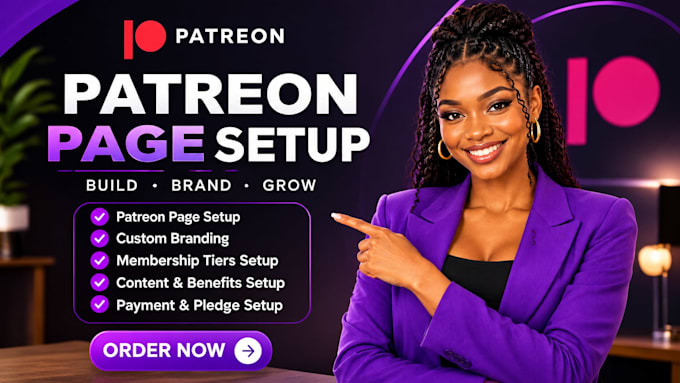 create professional patreon profile and patreon page setup
