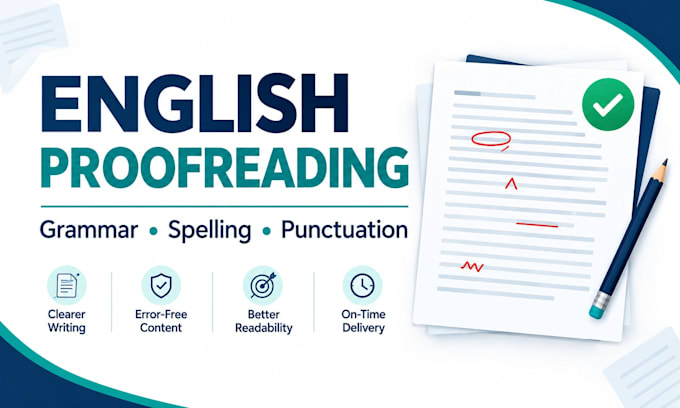 proofread and correct english grammar and spelling