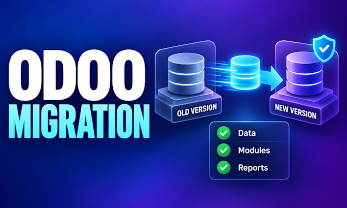 migrate and upgrade your odoo database and custom modules