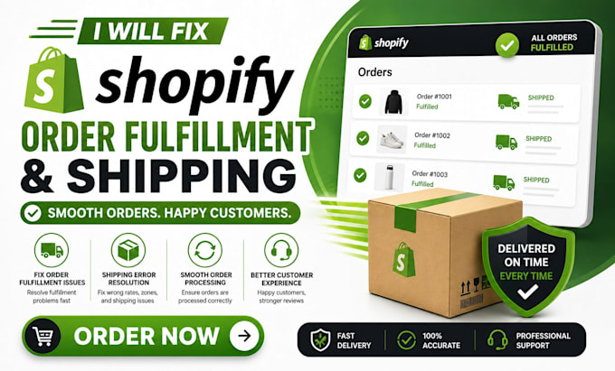 fix shopify order fulfillment and processing issues