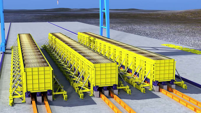 create 3d industrial animation for machinery and engineering systems