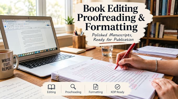 proofread, edit your fiction and nonfiction manuscript
