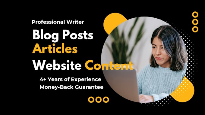write SEO articles or website content for websites