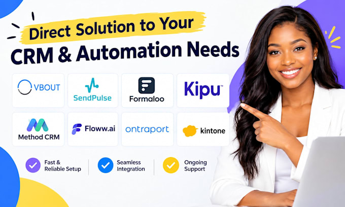 setup vbout sendpulse formaloo kipu method CRM floww ai ontraport kintone