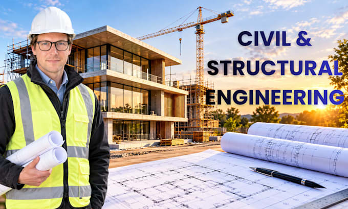 do civil and structural engineering, structural design, foundation or site plan