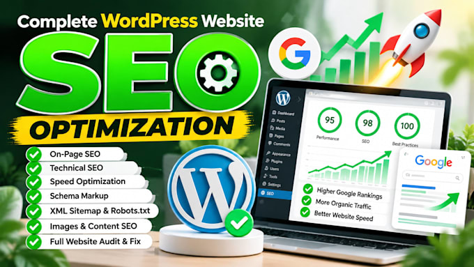 do complete wordpress website SEO optimization