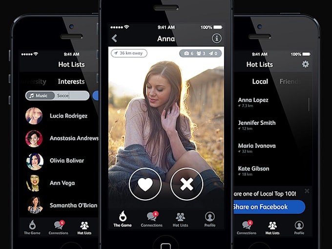 develop a dating app, tinder clone, matchmaking app, and live chat app