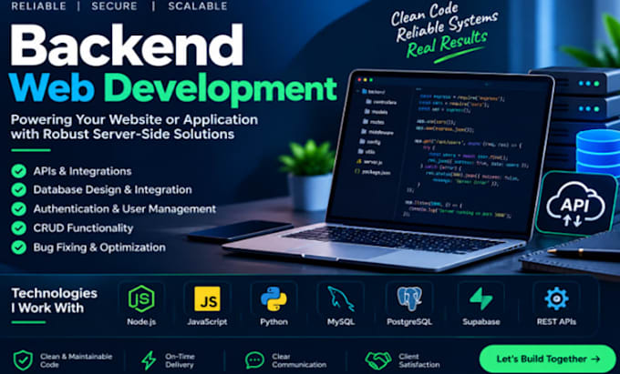 full stack website development front end developer backend full stack developer